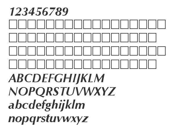 Скачать шрифт Optimum Bold Italic