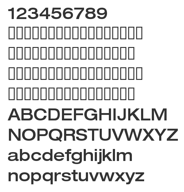 Скачать шрифт HelveticaNeue LT 63 MdEx Regular