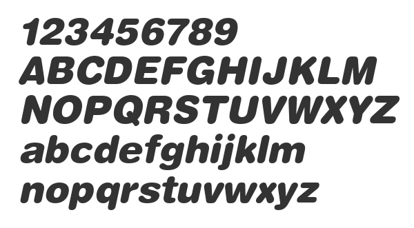 Скачать шрифт HelveticaRounded LT Bold Bold Italic