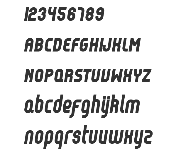 Скачать шрифт Reflex - Black Italic