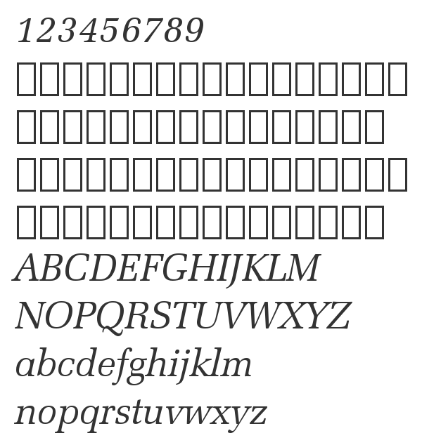 Скачать шрифт ZapfEllipt BT Italic