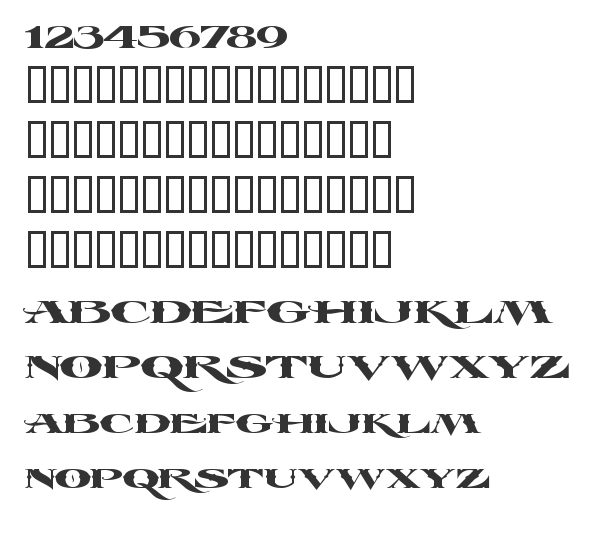 Скачать шрифт LHF Esoteric 3 FANCY Regular