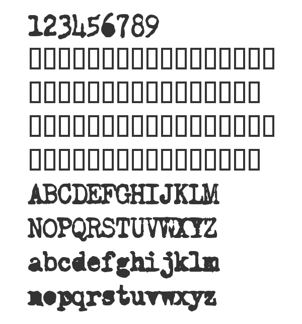Скачать шрифт Old Typewriter Simplified