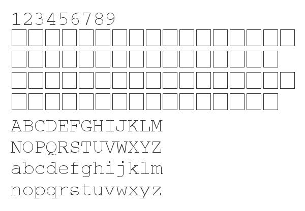 Скачать шрифт CourierTM Normal