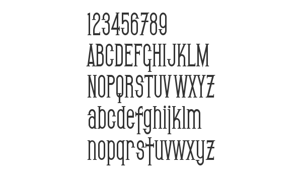 Скачать шрифт SF Gothican Condensed Bold