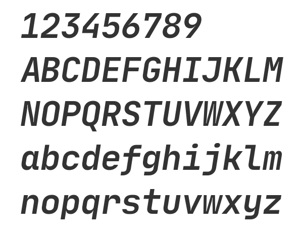 Скачать шрифт JetBrainsMono-Bold-Italic